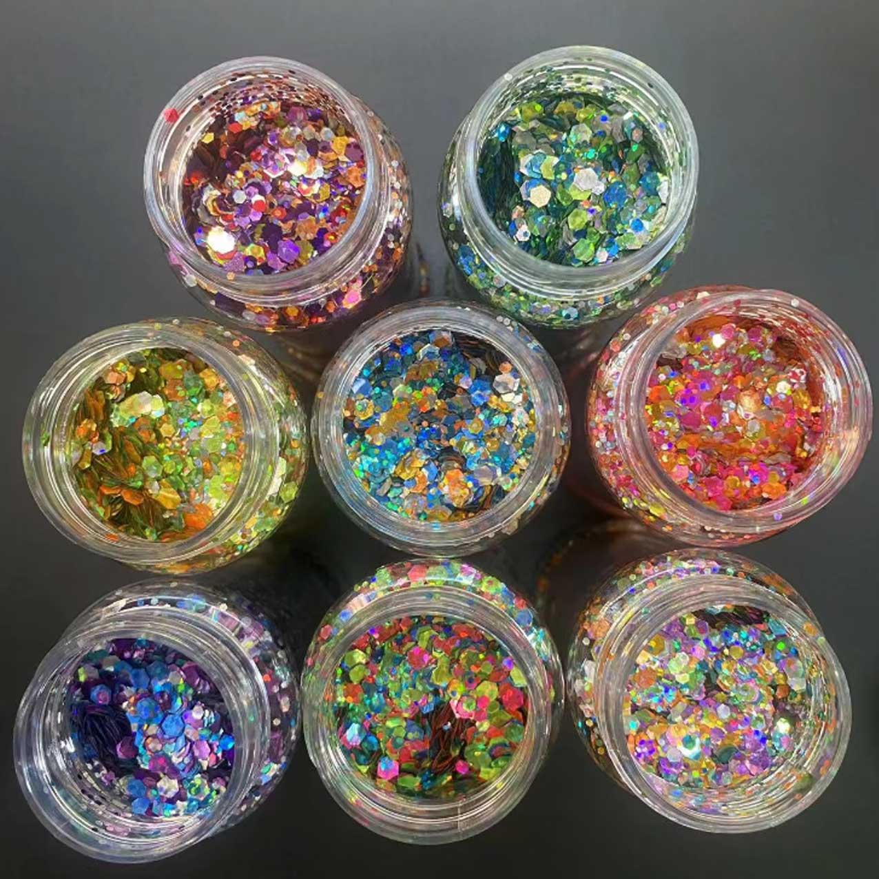 Solvent-Resistant Glitter